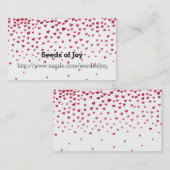 Falling Hearts Visitekaartje (Voorkant / Achterkant)