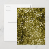 Falling Hearts - Yellow Briefkaart (Voorkant / Achterkant)