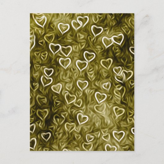 Falling Hearts - Yellow Briefkaart (Voorkant)