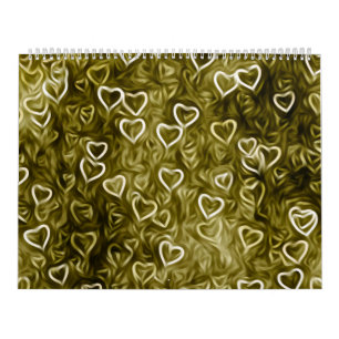 Falling Hearts - Yellow Kalender