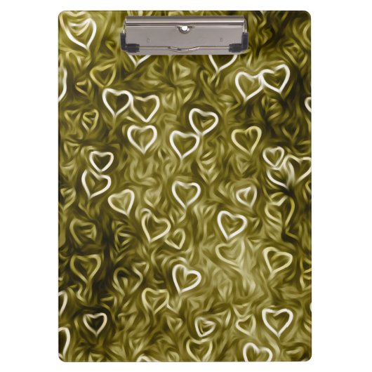 Falling Hearts - Yellow Klembord (Voorkant)