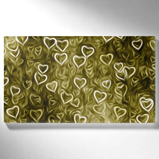 Falling Hearts - Yellow Naambadge (Voorkant)