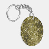 Falling Hearts - Yellow Sleutelhanger (Voorkant Links)
