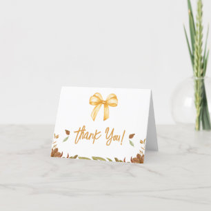Falling in Love Baby shower Hartelijk dank Bedankkaart