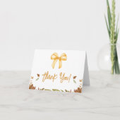 Falling in Love Baby shower Hartelijk dank Bedankkaart (Voorkant)