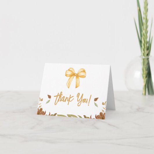 Falling in Love Baby shower Hartelijk dank Bedankkaart (Voorkant)