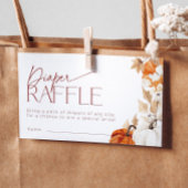 Falling in Love Baby shower Luier Raffle Ticket Informatiekaartje