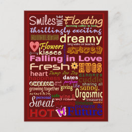 Falling In Love | Blue Beach Song™-Briefkaart Briefkaart