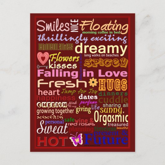 Falling In Love | Blue Beach Song™-Briefkaart Briefkaart (Voorkant)