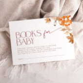 Falling in Love Books voor Baby shower Pumpkin Informatiekaartje