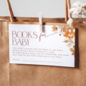 Falling in Love Books voor Baby shower Pumpkin Informatiekaartje
