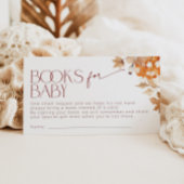Falling in Love Books voor Baby shower Pumpkin Informatiekaartje