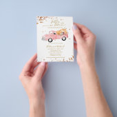 Falling in Love Budget Baby Shower Uitnodigingen Flyer (Hand)