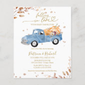 Falling in Love Budget Baby Shower Uitnodigingen Flyer (Voorkant)