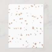 Falling in Love Budget Baby Shower Uitnodigingen Flyer (Achterkant)