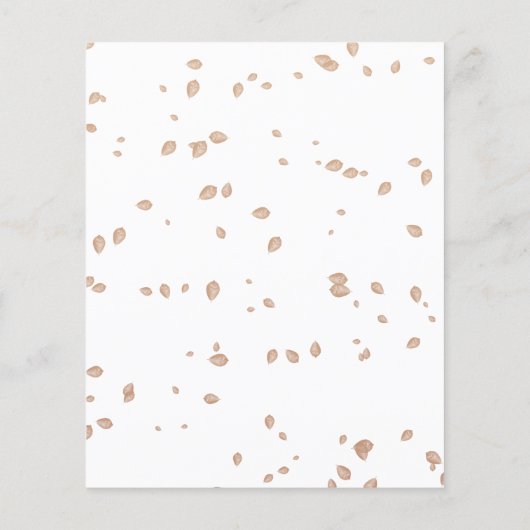 Falling In Love Budget Girl Baby shower Invitation Flyer (Achterkant)