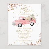 Falling In Love Budget Girl Baby shower Invitation Flyer (Voorkant)