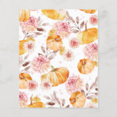 Falling In Love Budget Herfst Baby shower Invitati (Achterkant)