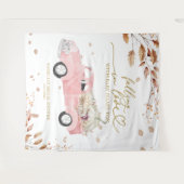 Falling In Love Girl Baby shower Achtergrond Wandkleed (Voorkant (horizontaal))