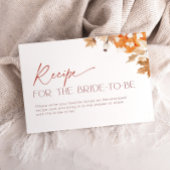 Falling in Love Recept voor de bruid-to-be verzoek Informatiekaartje