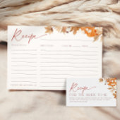 Falling in Love Recept voor de bruid-to-be verzoek Informatiekaartje