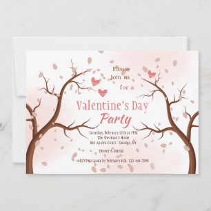 Falling in Love Valentijnsdag Party Invitation Kaart