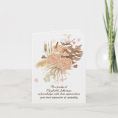 Falling Leah Sympathie Hartelijk dank Kaart (Voorkant)