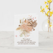 Falling Leah Sympathie Hartelijk dank Kaart (Gele Bloem)