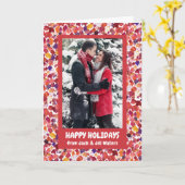 Falling Leaveert Waterverf CUSTOM PHOTO Holiday Kaart (Gele Bloem)