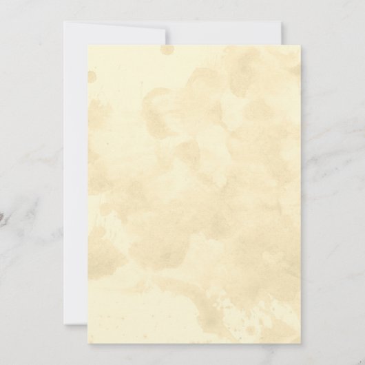 Falling Leaves Bridal Shower Invitations Kaart (Achterkant)