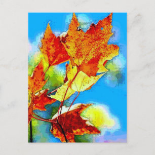 Falling Leaves Briefkaart