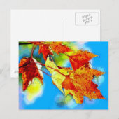 Falling Leaves Briefkaart (Voorkant / Achterkant)