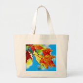 Falling Leaves Grote Tote Bag (Voorkant)