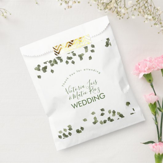 Falling Leaves Herfst Autumn Greenery Hartelijk da Bedankzakje (Gezegeld)