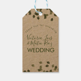 Falling Leaves Herfst Autumn Greenery Hartelijk da Cadeaulabel