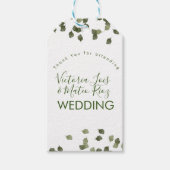 Falling Leaves Herfst Autumn Greenery Hartelijk da Cadeaulabel (Voorkant)