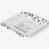 Falling Leaves Herfst Autumn Greenery Hartelijk da Papieren Bordje (Gebogen)