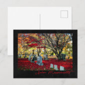 Falling Leaves in Salem, Massachusetts Briefkaart (Voorkant / Achterkant)