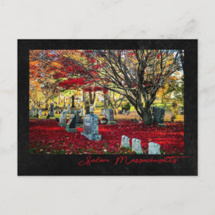 Falling Leaves in Salem, Massachusetts Briefkaart
