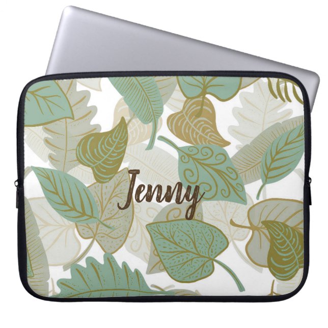 Falling Leaves Laptop-hoes Laptop Sleeve (Voorkant)
