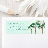 Falling Leaves Return Address Etiket (Insitu)