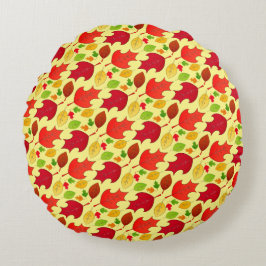 Falling Leaves Rond Kussen