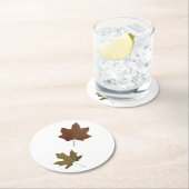 Falling Leaves Ronde Kartonnen Onderzetter (Insitu)