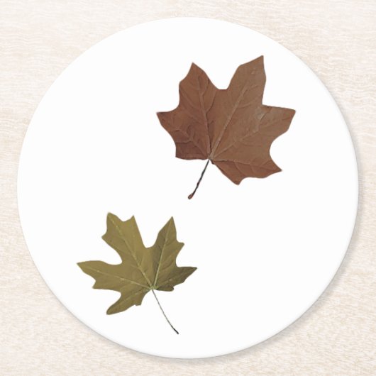 Falling Leaves Ronde Kartonnen Onderzetter (Voorkant)
