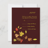 Falling Leaves RSVP Kaartje (Achterkant)