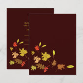 Falling Leaves RSVP Kaartje (Voorkant / Achterkant)