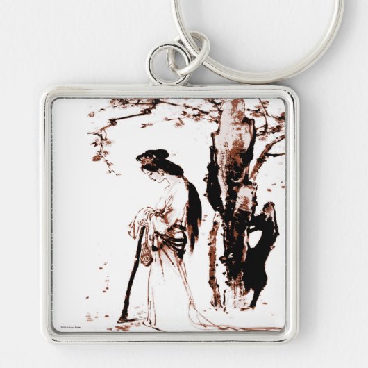 Falling Leaves Sleutelhanger (Voorkant)
