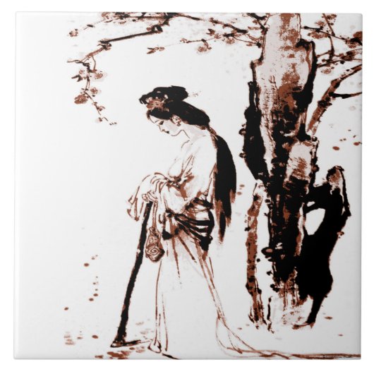 Falling Leaves Tegel Tegeltje (Voorkant)