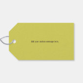 Falling Leaves Thanksgiving Dank u Cadeaulabel (Achterkant Horizontaal)