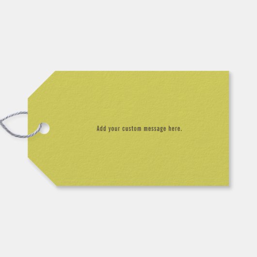 Falling Leaves Thanksgiving Dank u Cadeaulabel (Achterkant Horizontaal)